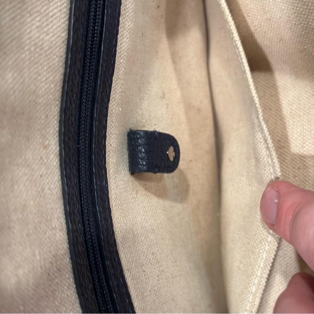 Kate Spade Carolyn Navy Blue Pebbled Leather Shoulder Bag Purse - Picture 12 of 15